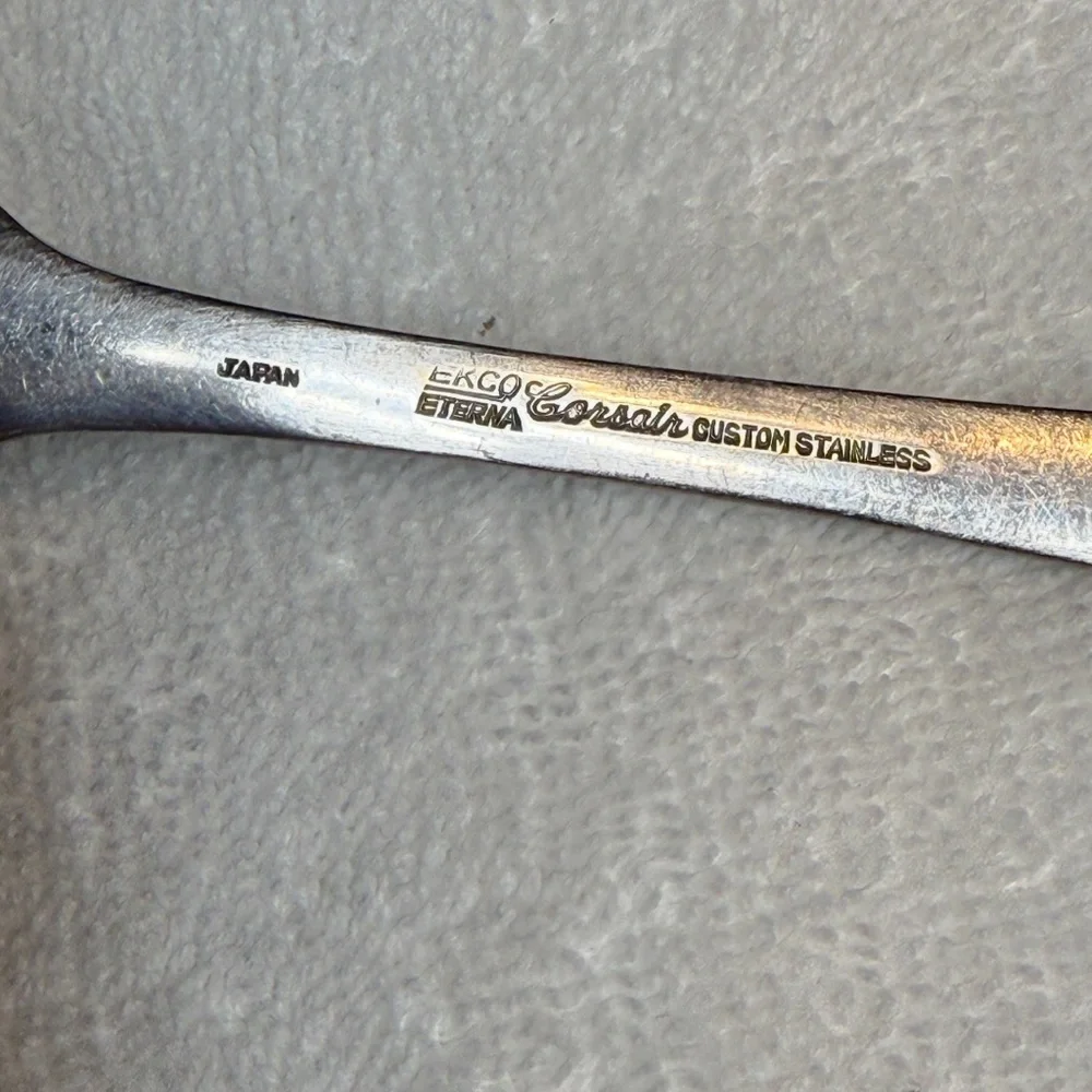 Ekco Eterna Corsair Vintage Stainless steel Ladle cross-hatched pattern